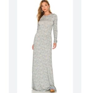 LoveShackFancy Bricken maxi dress size M - sky gray